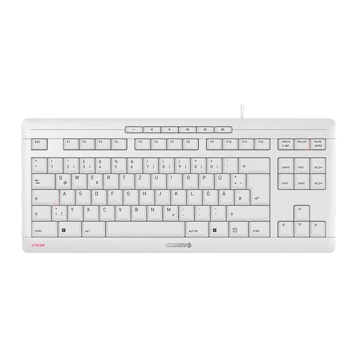 CHERRY STREAM TKL Tastatur kabelgebunden weiß