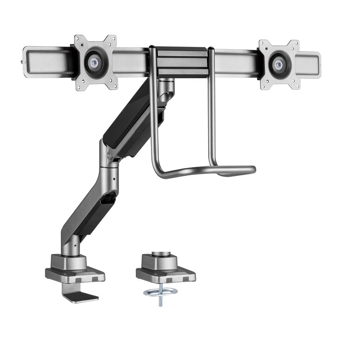 Equip Tischhalterung 17"-32"/2TFT 360° Gasfeder 9Kg silber lite Retail