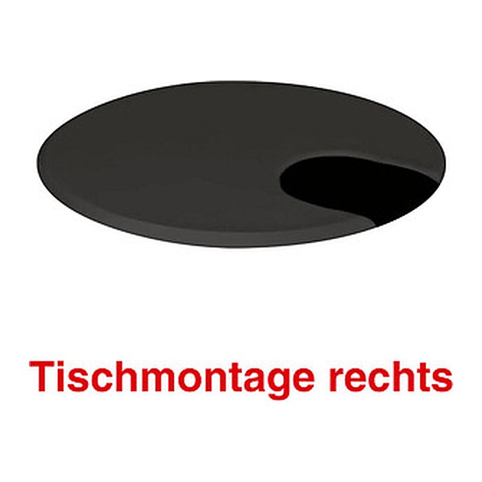 Kerkmann Move Kabeldurchführung 6,0 cm schwarz