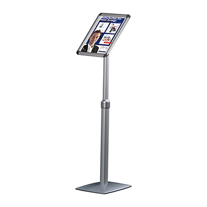 FRANKEN Infoständer silber DIN A3 42,0 x 30,0 x 91,0 - 131,0 cm, 1 St.