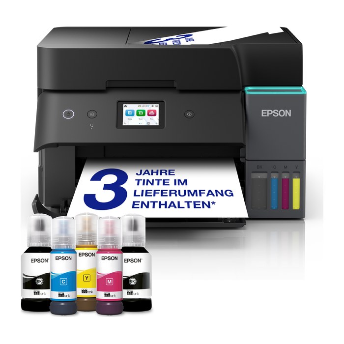 AKTION: EPSON EcoTank ET-4950 4 in 1 Farb-Tintenstrahl-Multifunktionsdrucker schwarz mit 60 Euro CashBack