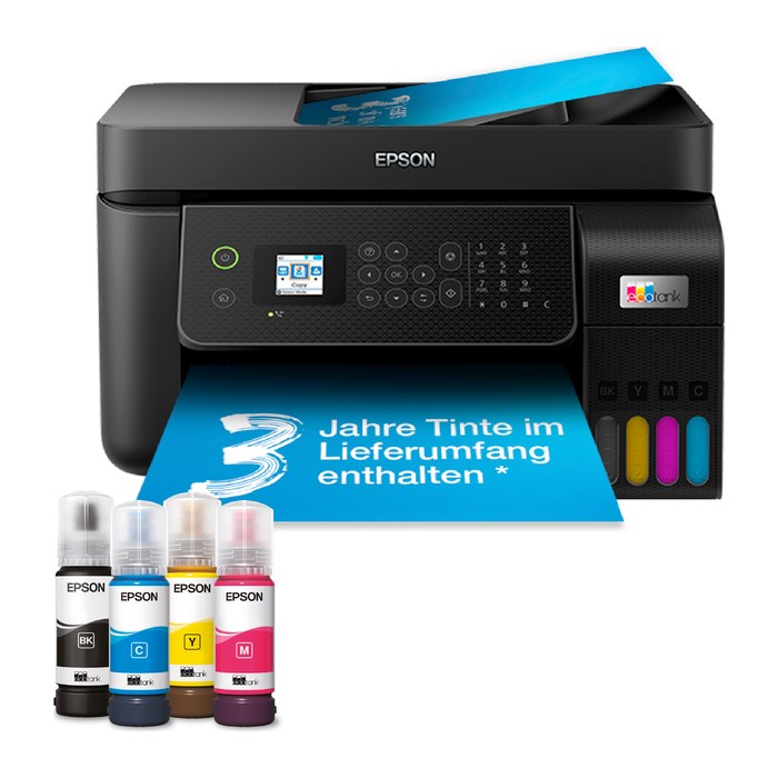 EPSON EcoTank ET-4800 4 in 1 Farb-Tintenstrahl-Multifunktionsdrucker schwarz