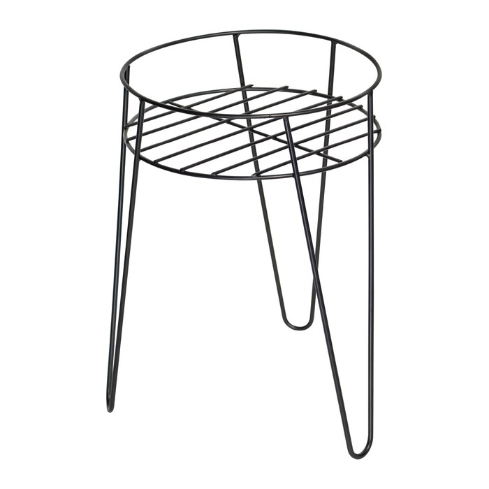 WAGNER® design yourself Pflanzenständer GH 0640 Metall, Ø 28,0 cm schwarz rund, 2 St.