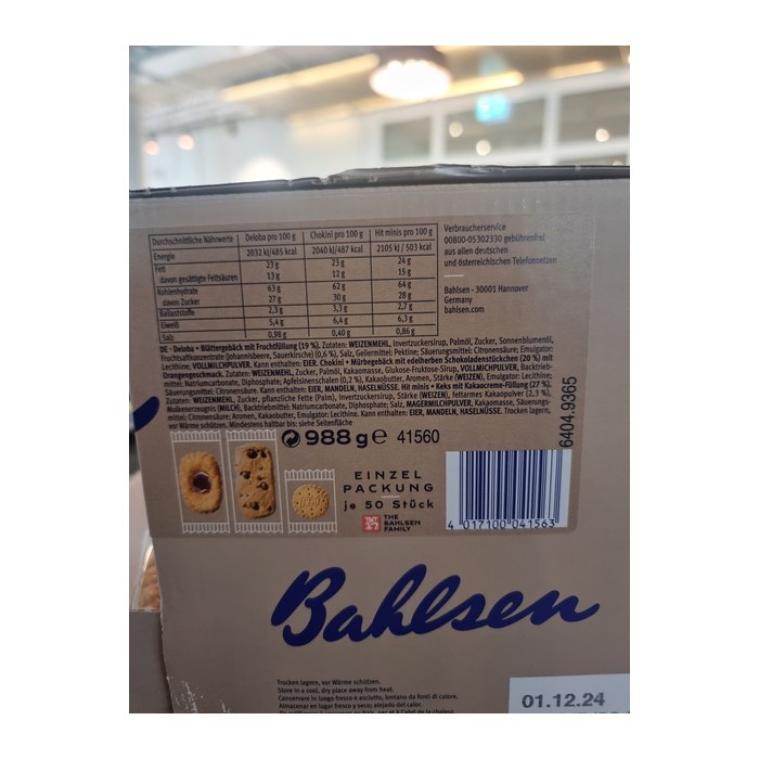 Bahlsen Süßes Dreierlei Kekse 988,0 g, 150 St.