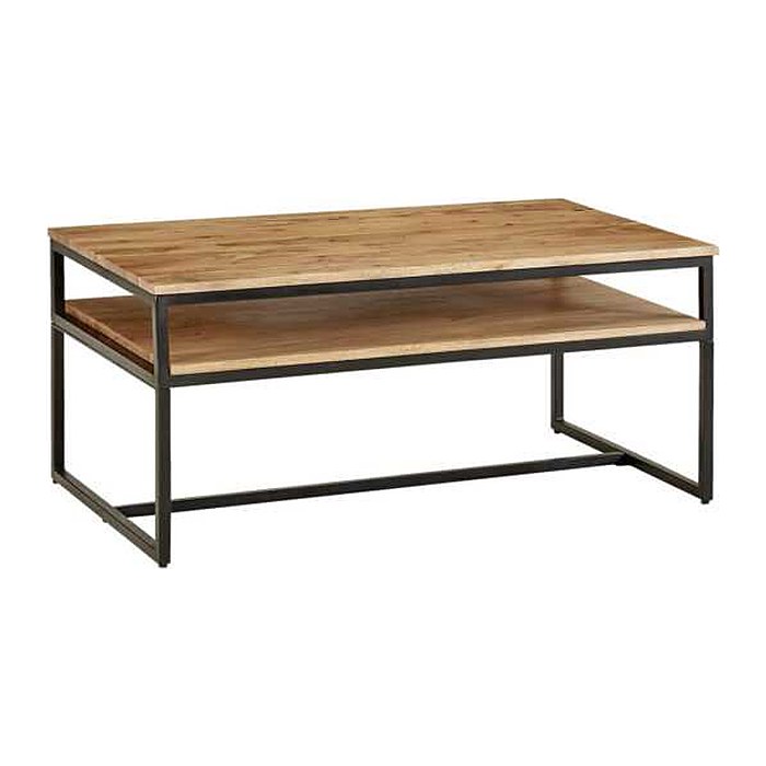 WOHNLING Couchtisch rechteckig Massivholz akazie 100,0 x 60,0 x 45,0 cm, 1 St.