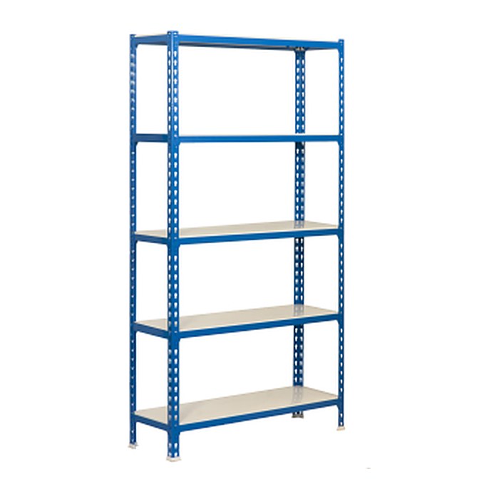 Simonrack Schwerlastregal SIMONCLICK MEGAPLUS 5 8425437076831 blau, weiß 120,0 x 30,0 x 200,0 cm