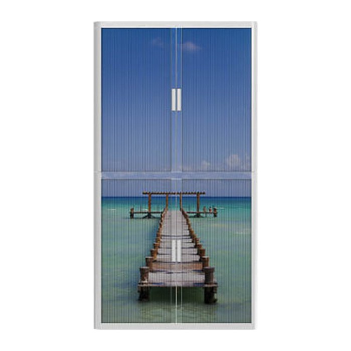 PAPERFLOW easyOffice Rollladenschrank Urlaub ohne Fachböden 110,0 x 41,5 x 204,0 cm