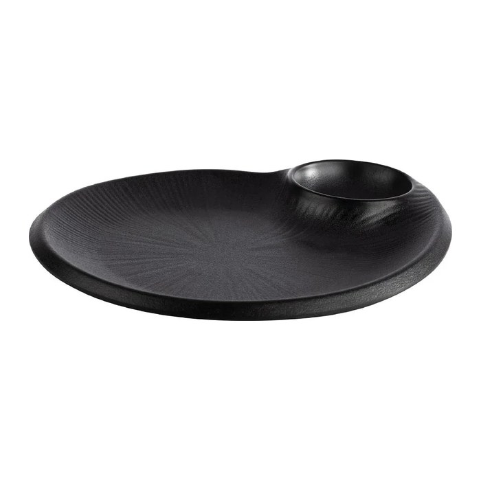 APS Teller NERO schwarz 20,0 x 24,0 cm, 1 St.