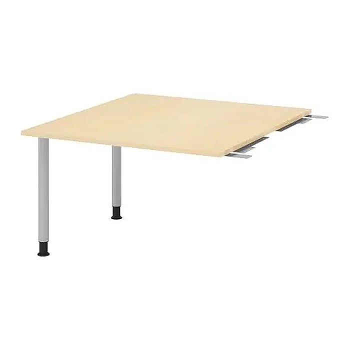 HAMMERBACHER Verbindungsplatte höhenverstellbar KT12C ahorn, silber rechteckig 120,0 x 130,0 x 72,0 - 74,0 cm