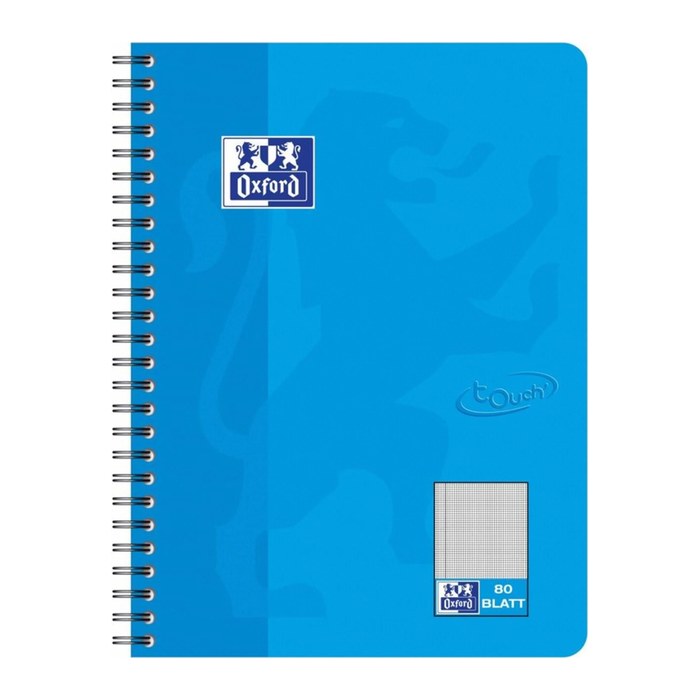 OXFORD Collegeblock TOUCH Lineatur 28 kariert mit Rand DIN B5 ohne Rand, 1 Block