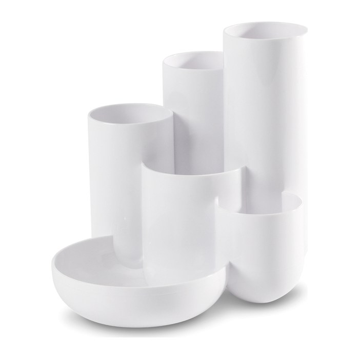 HAN Schreibtisch-Organizer CAMPUS weiß Polystyrol 6 Fächer 13,1 x 15,4 x 13,7 cm