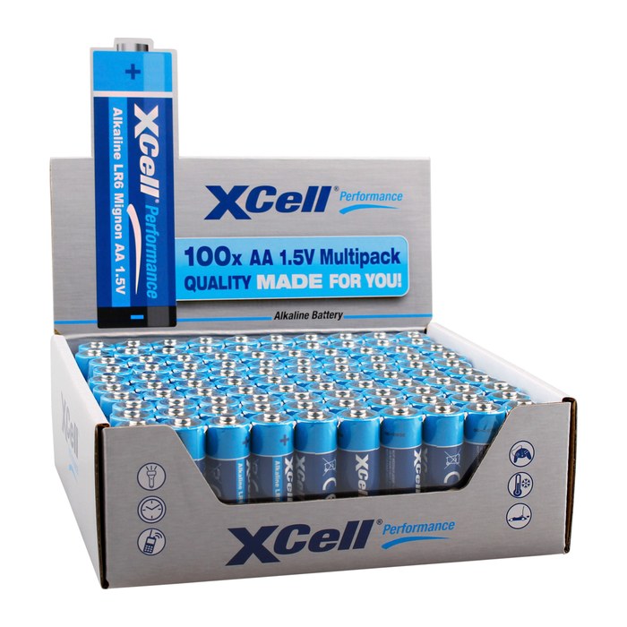XCell Batterie Performance LR6 Mignon AA 100er Box