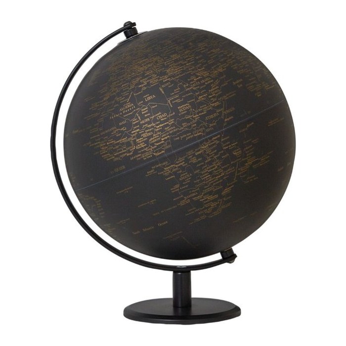 TROIKA Globus PLANET goldfarben, schwarz