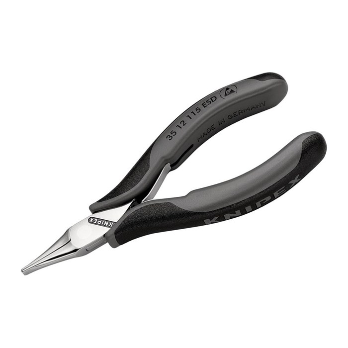KNIPEX Flachrundzange ESD 35 12 115 ESD, Länge: 11,5 cm, 1 St.