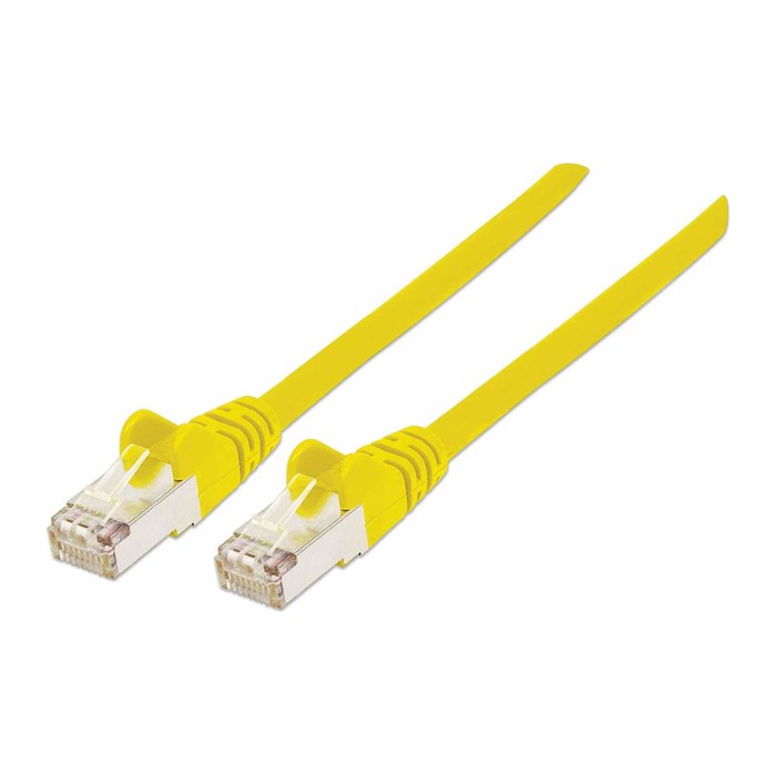 INTELLINET Patchkabel Cat6a-Stecker/Cat7-Rohkabel 2m gelb