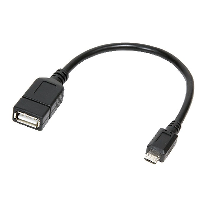 Logilink USB Kabel A -> micro B Bu/St 0.20m sw OTG