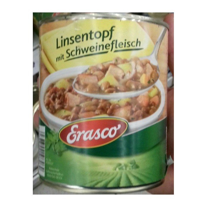 Erasco Linsen mit Schweinefleisch Eintopf 800,0 g, 1 St.