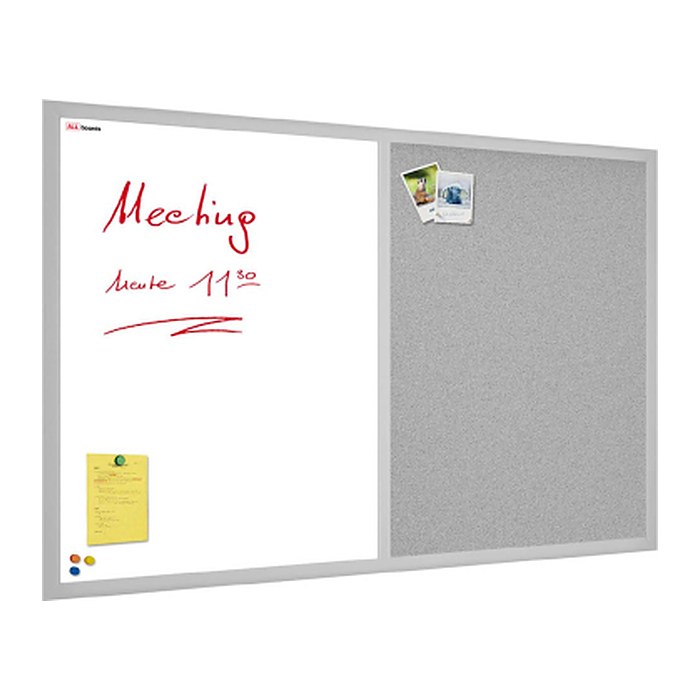 ALLboards Whiteboard-Pinnwand 90,0 x 60,0 cm Textil grau