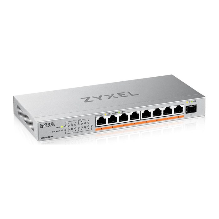 Zyxel Switch XMG-108 8 Port 10/2,5G MultiGig PoE++ unmanaged