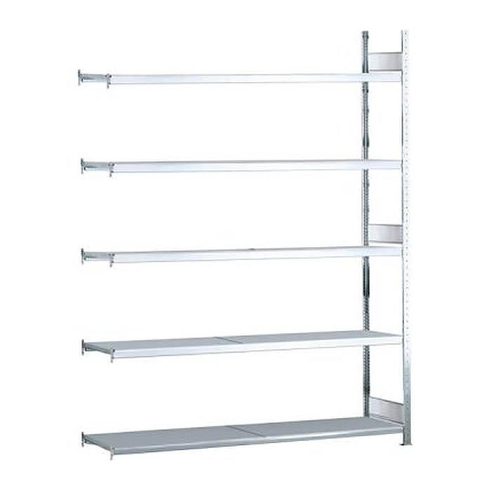 SCHULTE Anbau-Schwerlast-Weitspannregal WS 2000 15713 silber 150,0 x 50,0 x 300,0 cm