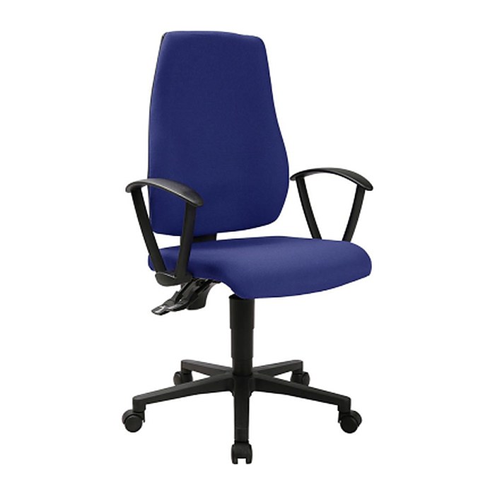 Topstar Bürostuhl MAXX 500, M500RG26 Stoff blau, Gestell schwarz