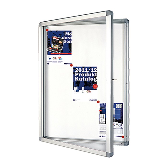 FRANKEN Schaukasten ECO silber 9x DIN A4 75,0 x 4,5 x 101,1 cm, 1 St.