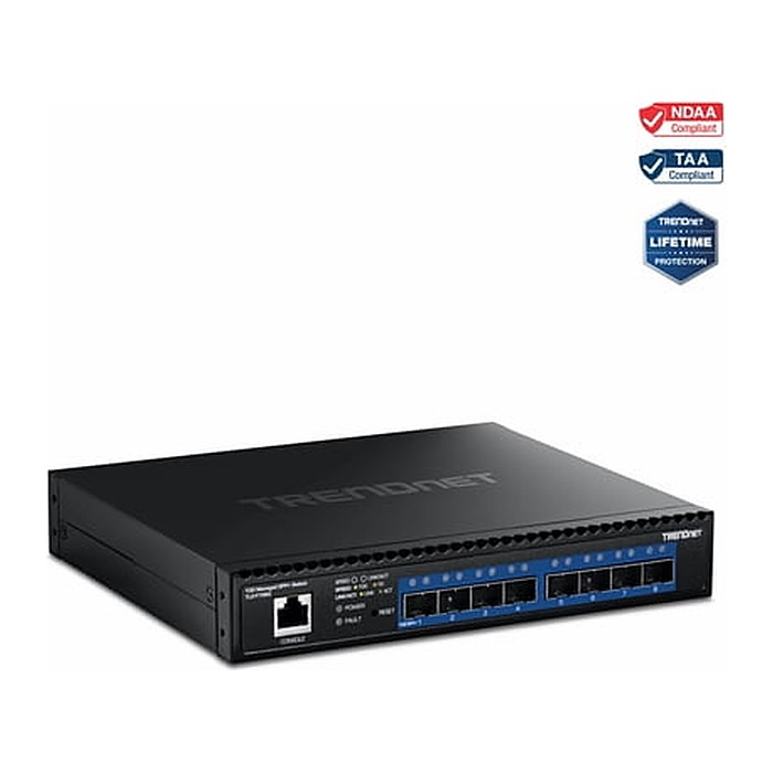 TRENDnet Switch 8-Port 8xSFP+ 10G Layer 2 Managed