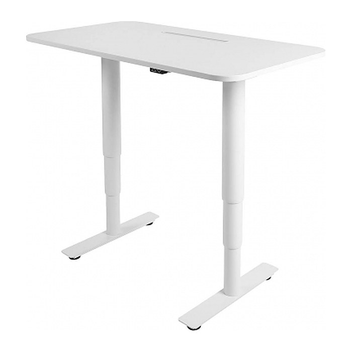 Topstar Sitness X Up Table 20 elektrisch höhenverstellbarer Schreibtisch weiß rechteckig, T-Fuß-Gestell weiß 110,0 x 60,0 cm
