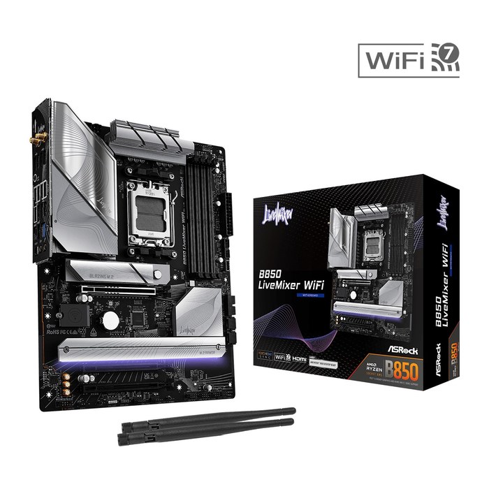 ASRock B850 LiveMixer WiFi AM5 ATX HDMI/DP DDR5