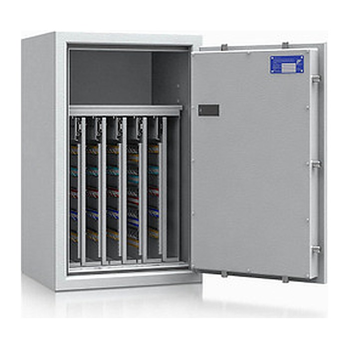 ISS safe4key Schlüsseltresor lichtgrau mit 440 Haken, Elektronikschloss, 50,0 x 42,0 x 80,0 cm, 1 St.