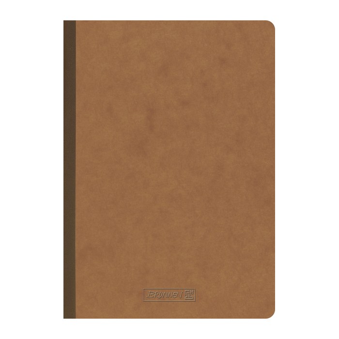 BRUNNEN Notizbuch FACT!plus DIN A5 kariert, hellbraun Softcover 192 Seiten, 1 St.
