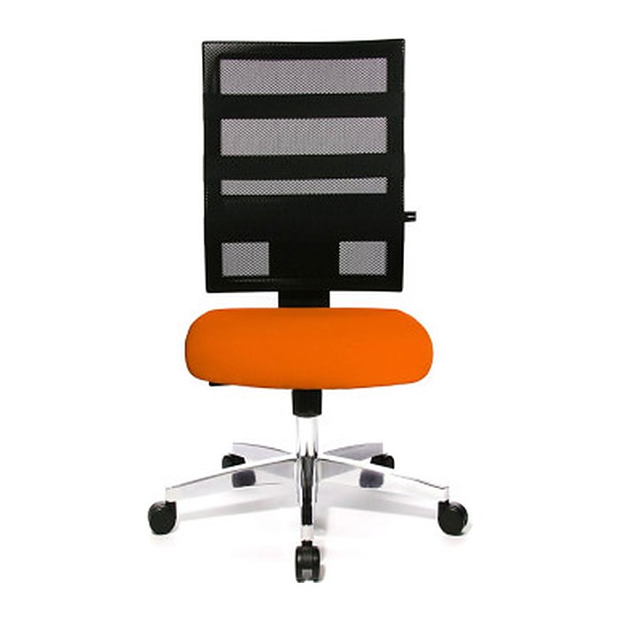 Topstar Bürostuhl X-Pander, 9590T340 Stoff orange, Gestell alu