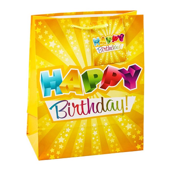 TSI Geschenktüten Geburtstag Serie 1 Motiv 18,0 x 23,0 cm, 3 St.