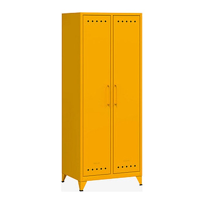 BISLEY Stahlschrank Fern Maxi FERMAX642 gelb 1 Fachboden 70,0 x 51,0 x 180,0 cm, aufgebaut, 1 St.
