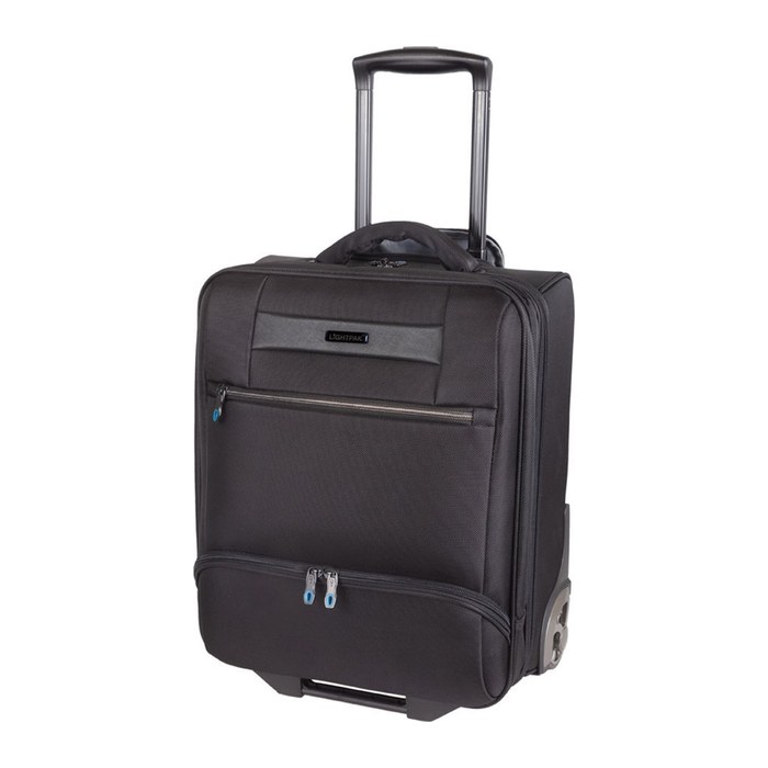 LIGHTPAK Laptop-Trolley LANDO Kunstfaser schwarz 35,0 x 26,0 x 46,0 cm
