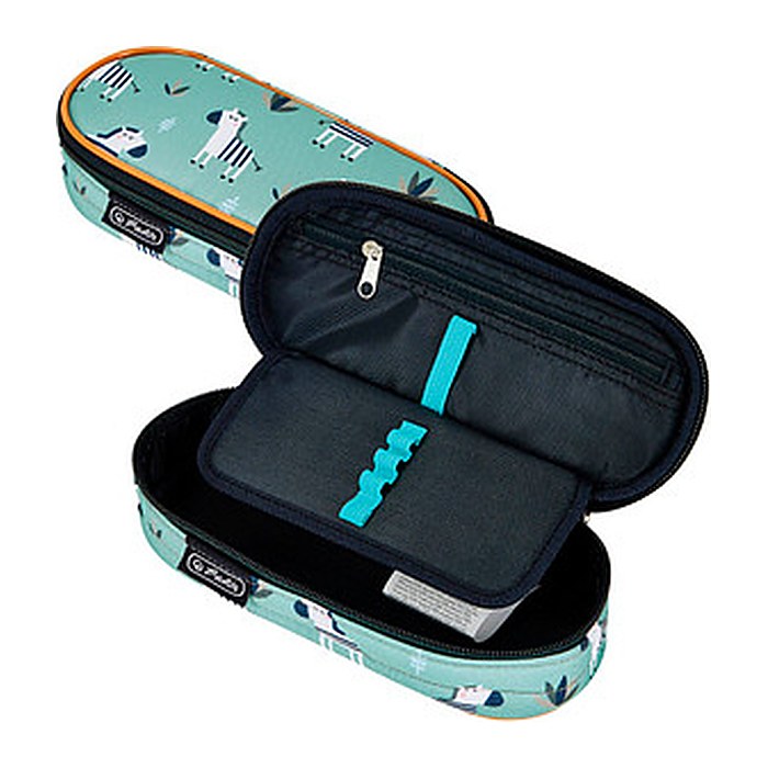 herlitz Schlampermäppchen Crazy Zebra Motiv, 21,5 x 9,5 cm