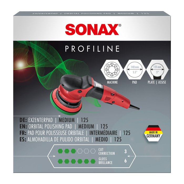 SONAX medium Exzenter-Aufsatz 125,0 mm