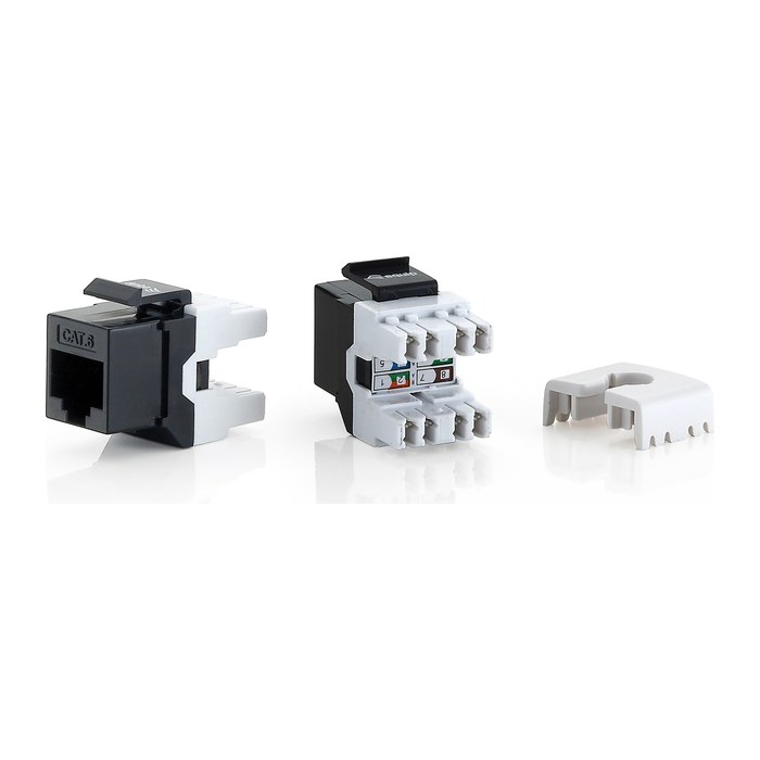 Equip Keystone Jack ungeschirmt Cat6 LSA 8Stk sw