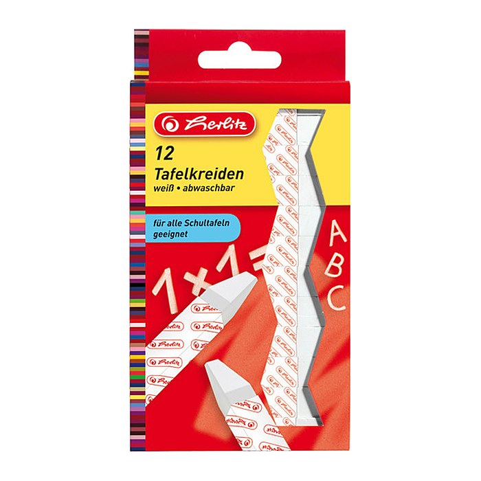 herlitz Kreide weiß 12 St.