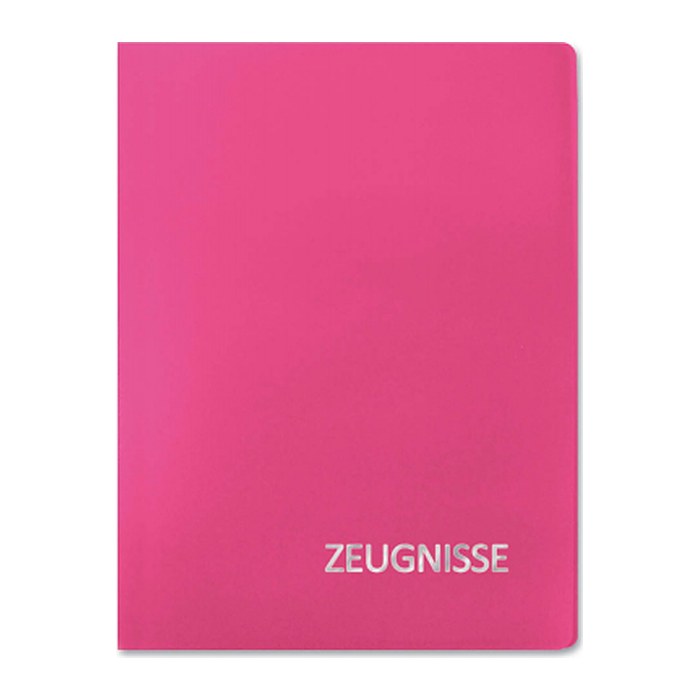 ROTH Zeugnismappe DIN A4, 20 Hüllen magenta, 1 St.