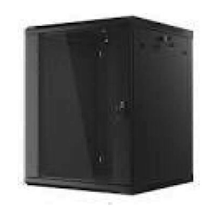 LANBERG 19" 15U 600x600 Wandgehäuse Glastür V2 (FlatPack) sw