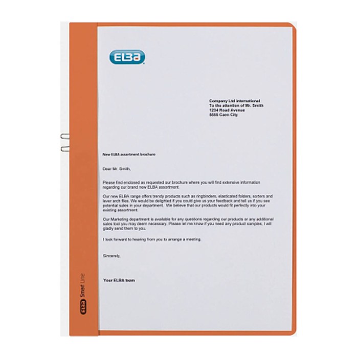 ELBA Klemmhefter orange, 50 St.