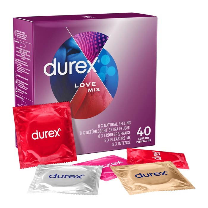 durex Kondome Love Mix, 40 St.