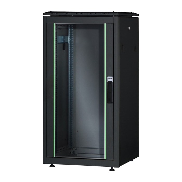DIGITUS Netzwerkschrank Unique 26HE 1342x600x1000mm schwarz (Speditionsversand)