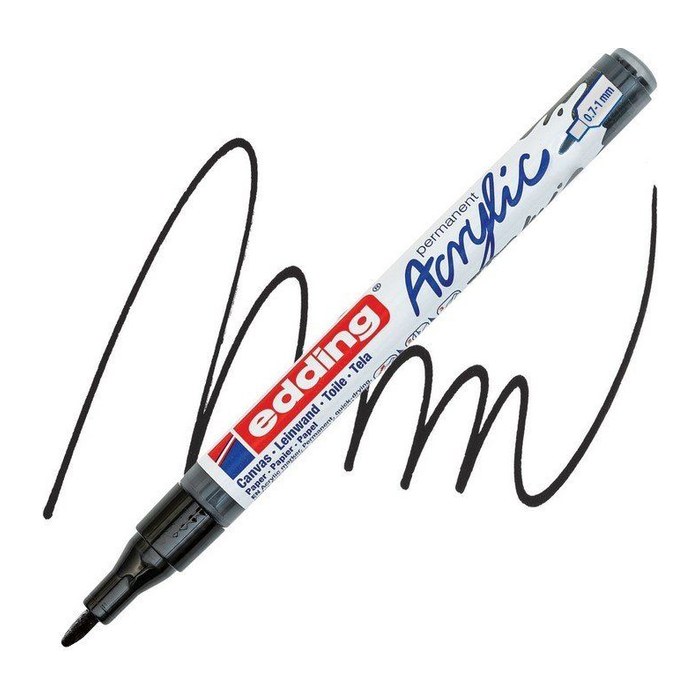 edding 5500 Acrylstift schwarz 0,7 - 1,0 mm, 1 St.