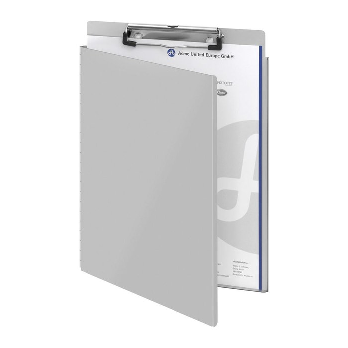 WESTCOTT Klemmbrett E-17005 00 DIN A4 silber Aluminium, 1 St.