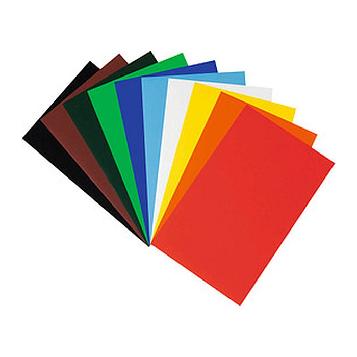 folia Buntpapier gummiert farbsortiert 80 g/qm 50 St.
