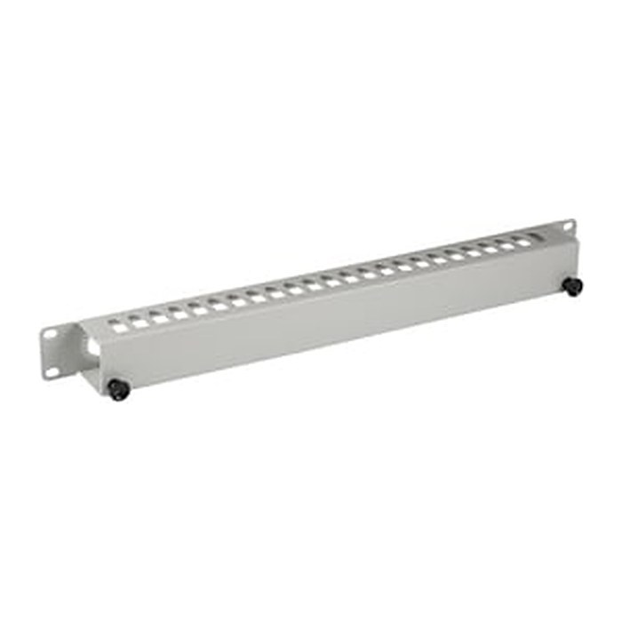 EFB 19" 1HE Kabelführungspanel mit Abdeckung, RAL7035