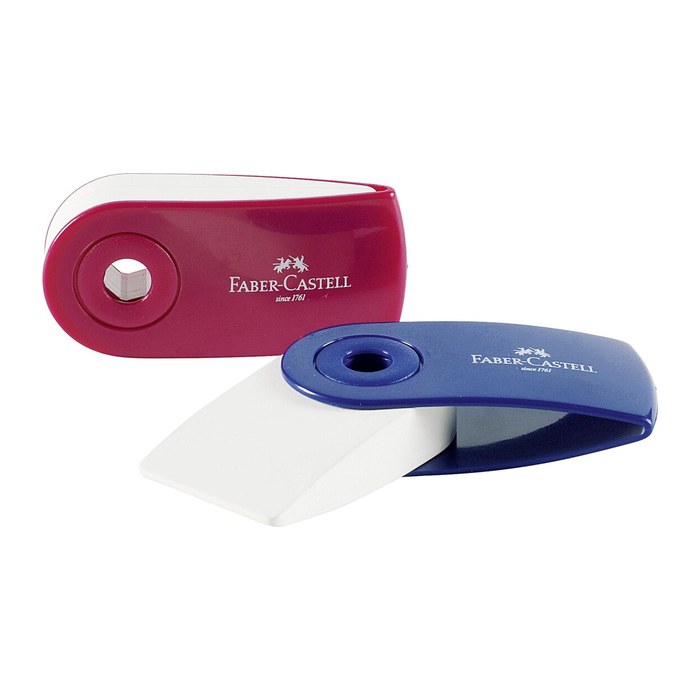FABER-CASTELL Radiergummi SLEEVE-MINI weiß, 1 St.