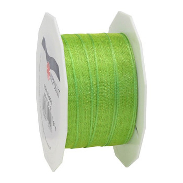 PRÄSENT Geschenkband Four Seasons seidenmatt grasgrün 10,0 mm x 25,0 m